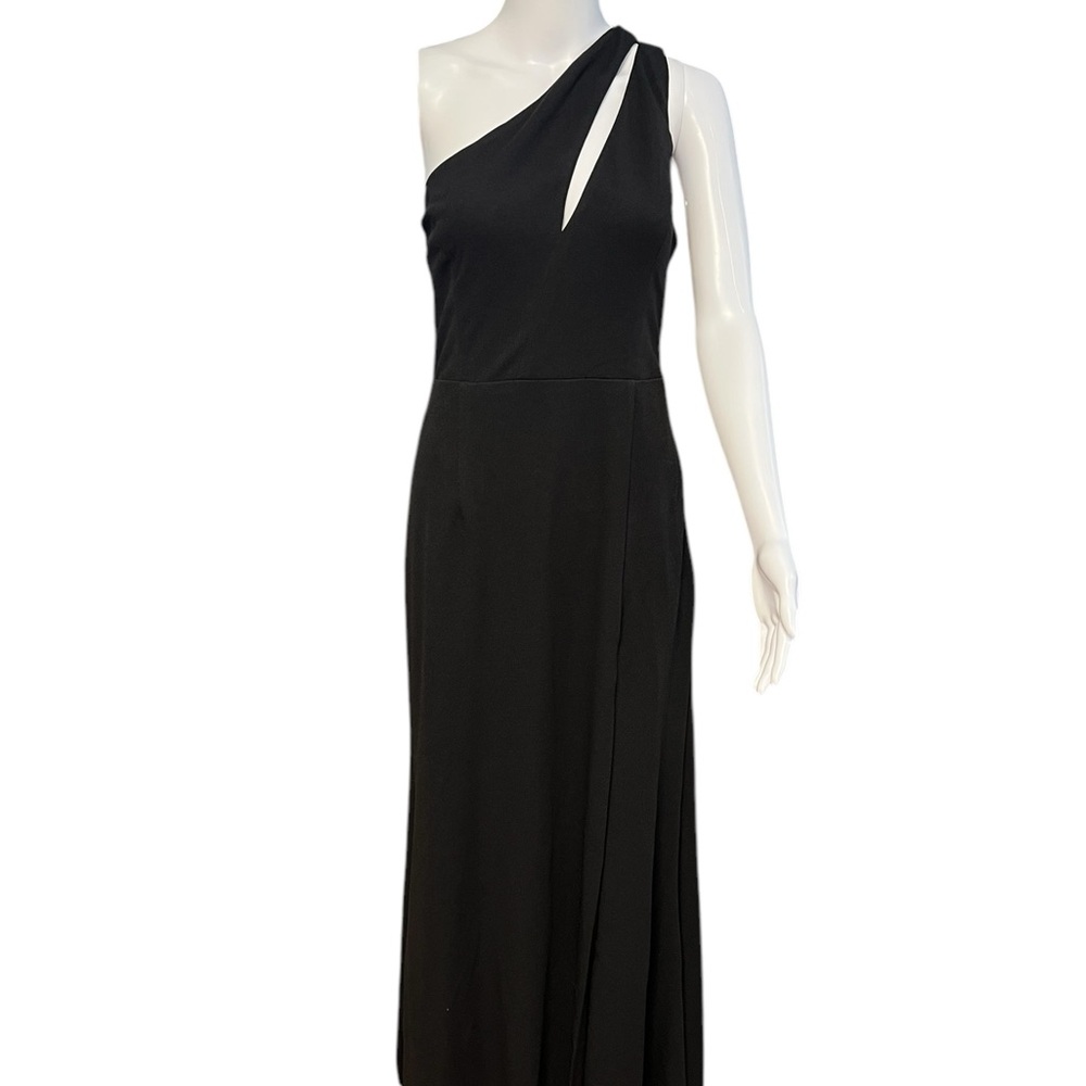 Lulu's NWOT - Women’s Black Asymmetrical Backless Gown Sz. LG
